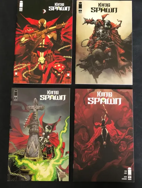 KING SPAWN IMAGE COMICS 4 ISSUE COLLECTION SEAN LEWIS AND TODD McFARLANE