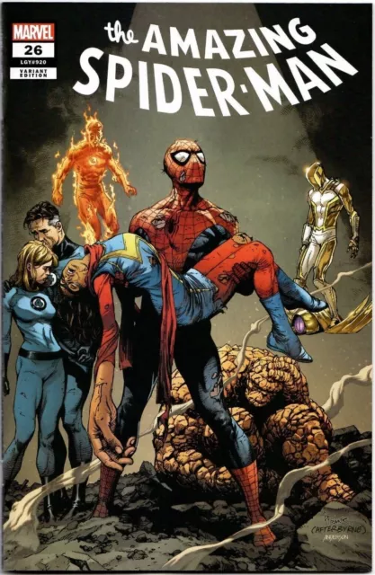 AMAZING SPIDERMAN 26 GARY FRANK SPOILER VARIANT NM vol 6 2023 DEATH MS MARVEL
