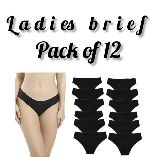 3 6 12 Pack Ladies Briefs Cotton Bikini Pants Knickers Comfort Fit
