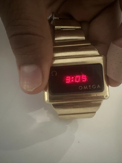 OMEGA Time Computer LED Digital Retro Watch Original- Working OMEGA Time Computer LED Digital Retro Watch Original- Working