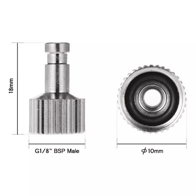 Airbrush Quick Disconnect Coupler Release Fitting Adapter with 5 Male Fitt-il 2