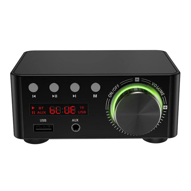 Puissant Mini Amplificateur De Puissance Bluetooth 5.0 100W Hi 2.0 Canaux