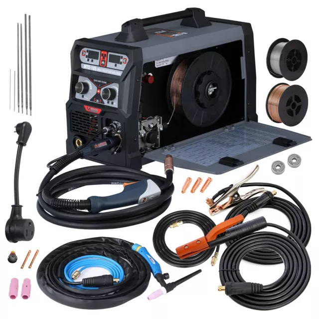 Amico MTS-185 185 Amp 3-IN-1 MIG/TIG/Stick Arc Combo Welder, Spool Gun: SPG15180