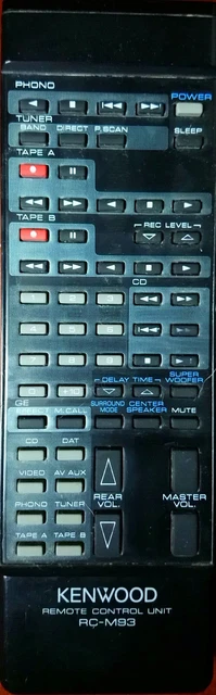 Kenwood Original Remote Control – For DDX375BT Receiver