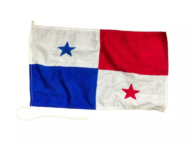 Vintage Panama Stitched Flag Sewn