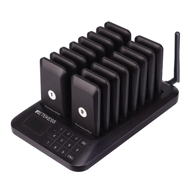 Retekess TD157 Restaurant Pager System Calling Queuing 16 Buzzers Food Truck Bar