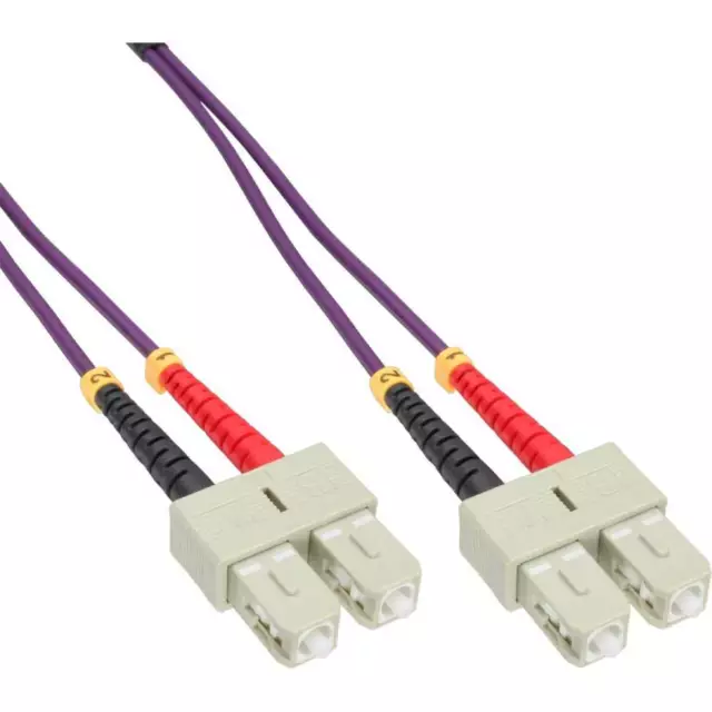 InLine LWL Duplex Kabel, SC/SC, 50/125µm, OM4, 15m