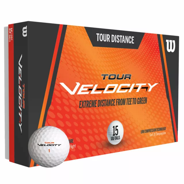Boite de 15 balles de golf Wilson Tour Velocity