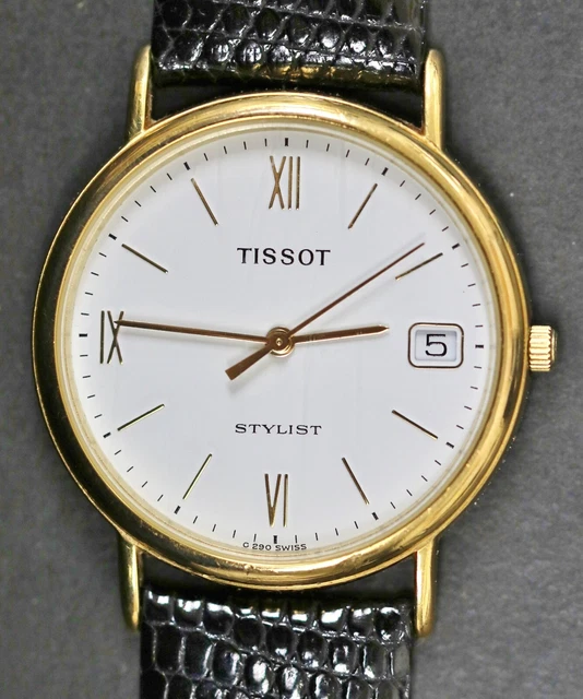 Montre Vintage Tissot Stylist Années 70 - Mécanique à Remontage Manuel, Cuir, Fabrication Suisse