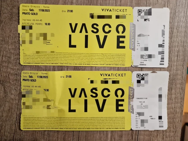 2 biglietti concerto Vasco Rossi Roma