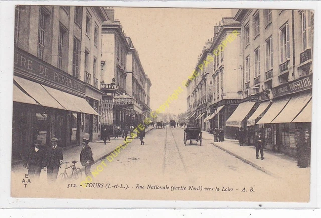 CPA 37000 Tours Street National Part North to The La Loire Animated Edit Ab
