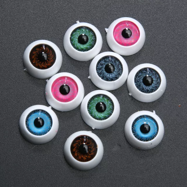 E# 100pcs Doll Making Eyes Handmade 6-12mm Puppets Making Eyes for Plush Animal
