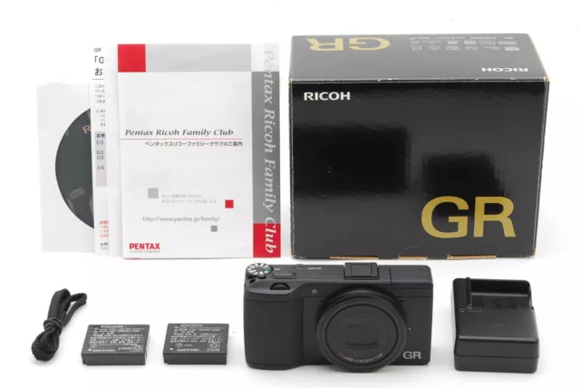 SHOT 003 [TOP MINT In Box] Ricoh GR 16.2MP APS-C  Camera Black From JAPAN