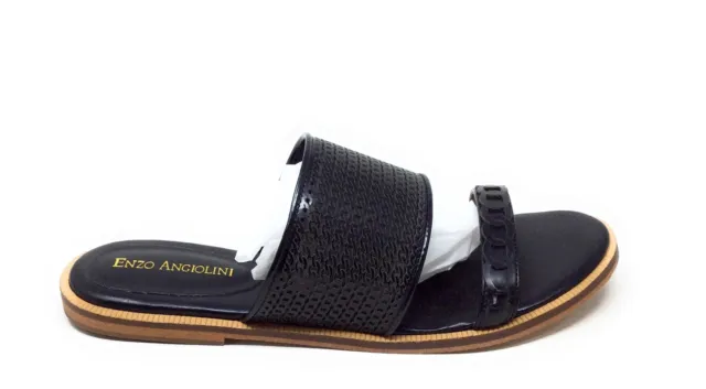 Enzo Angiolini Womens JIONI Slide Dress Sandals Black SY Size 8 M US