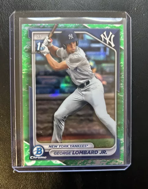 2024 BOWMAN CHROME Lombard Jr 1st Lunar Glow Refractor Yankees