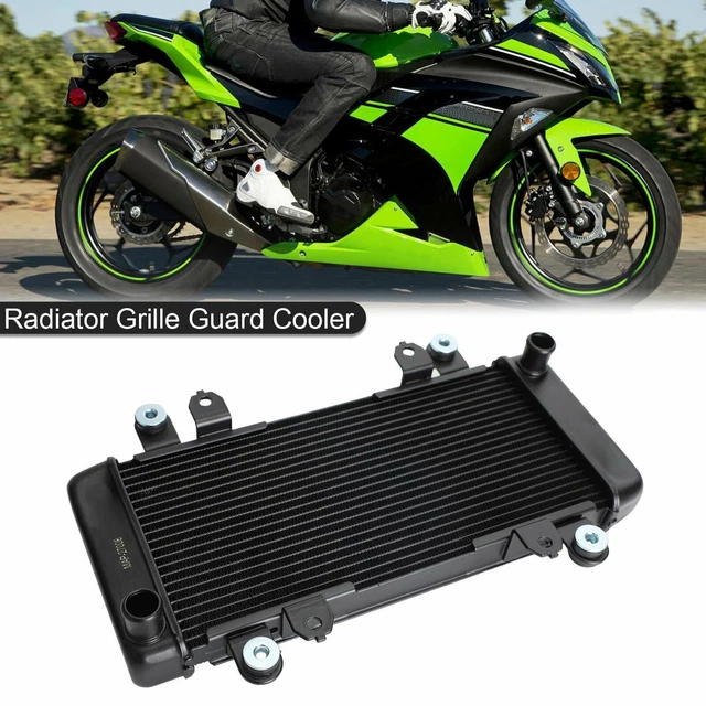 Protezione radiatore raffreddamento radiatore per KAWASAKI NINJA 300 EX300 EX 300 2013-2017 BLK AH