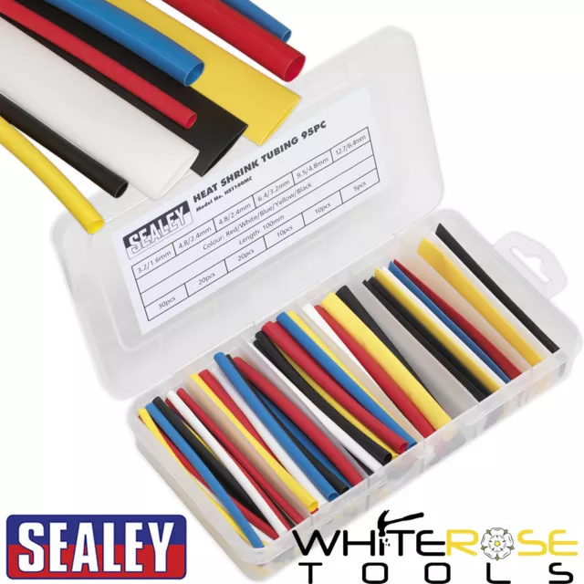 Sealey Heat Shrink Tubing Assortment 95pc 100mm Mixed Colours