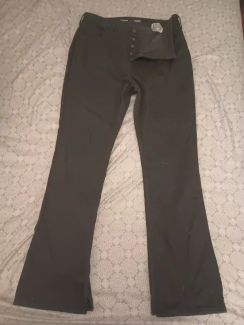 Old Navy Womens 14 Kicker Bootcut Extra High Rise Black Jeans Never Worn