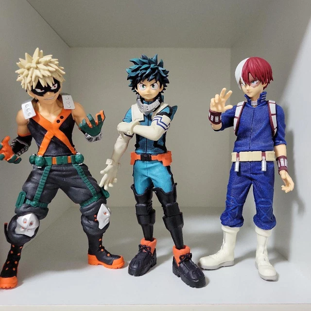 Tongyundacheng MHA Figuren Bakugo Katsuki/Midoriya Izuku/Todoroki Shouto Anime Actionfigur Statuen PVC Modell Figur Desktop Dekoration 10 cm
