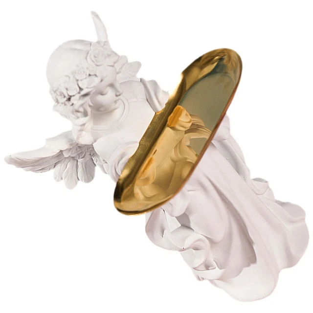 Plateau à Bijoux En Céramique Forme Main – Rangement élégant Pour Bagues, Boucles D’oreilles, Bracelets (or Rose) - 3