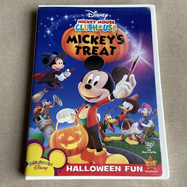 MICKEY MOUSE CLUBHOUSE: Mickey’s Treat (DVD) Halloween Fun Playhouse ...