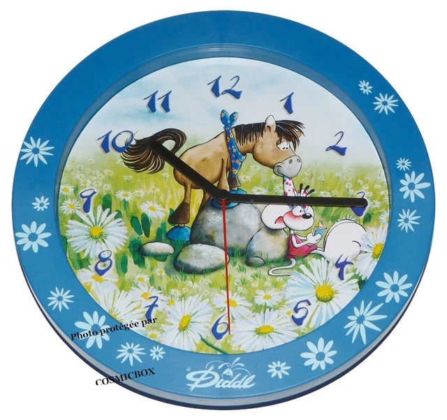 Horloge 30 Cm Bleu - Blue Clock - Horloge - Pendule BUT