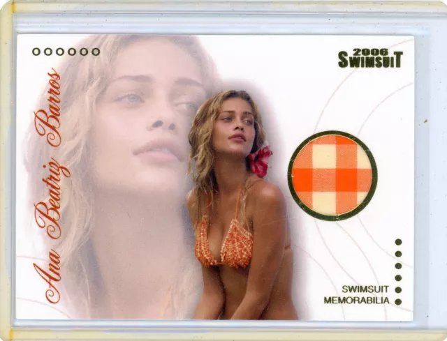 Ana Beatriz Barros 2006 Sports Illustrated Si Swimsuit #Abb/M Bikini Relic Card