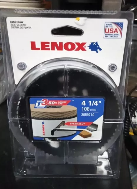 Lenox 4 41/4 Bi- Metal Hole Saw 2059710