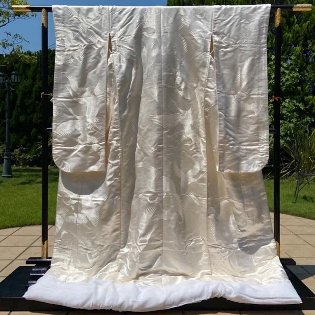 Kimono Shiromuku White pure silk bridal dress wedding dress Used From Japan