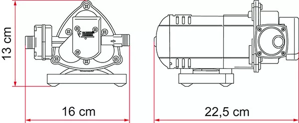 FIAMMA 1.5BAR AQUA 8 12V 7 LITRE PRESSURISED WATER PUMP caravan motorhome camper 3