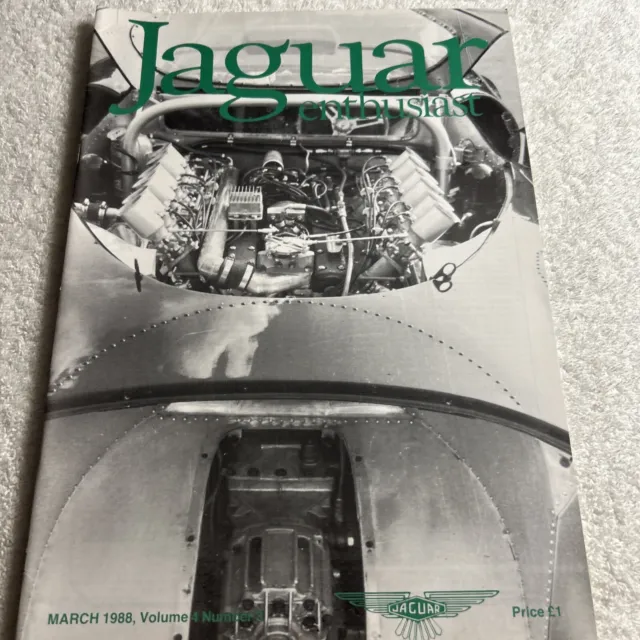 Jaguar Enthusiast Magazine March 1988