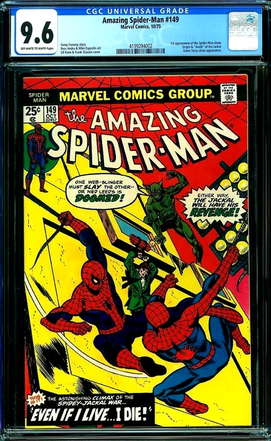 AMAZING SPIDER-MAN 149 CGC 9.6 1st SPIDER-MAN CLONE Ben Reilly MARVEL 1975