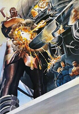 Alex Ross Marvels Comics Poster (Fantastic Four Galactus & Silver Surfer)11"x16"