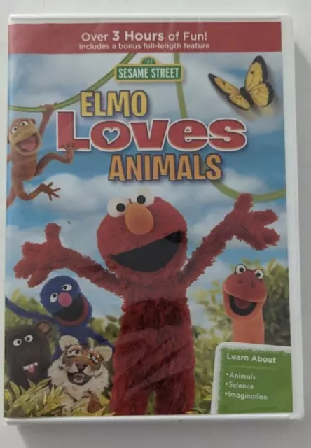 SESAME STREET: ELMO Loves Animals [New DVD] Amaray Case $21.80