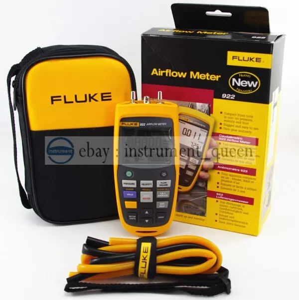 Fluke 922 HVAC Pressure Airflow Meter/Micromanometer Tester By Fedex or DHL