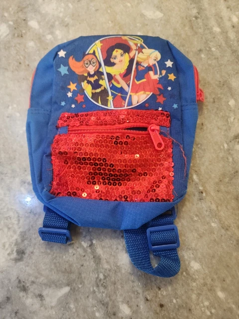 DC COMICS SUPER Hero Girls Mini Backpack Sequins Batgirl Supergirl