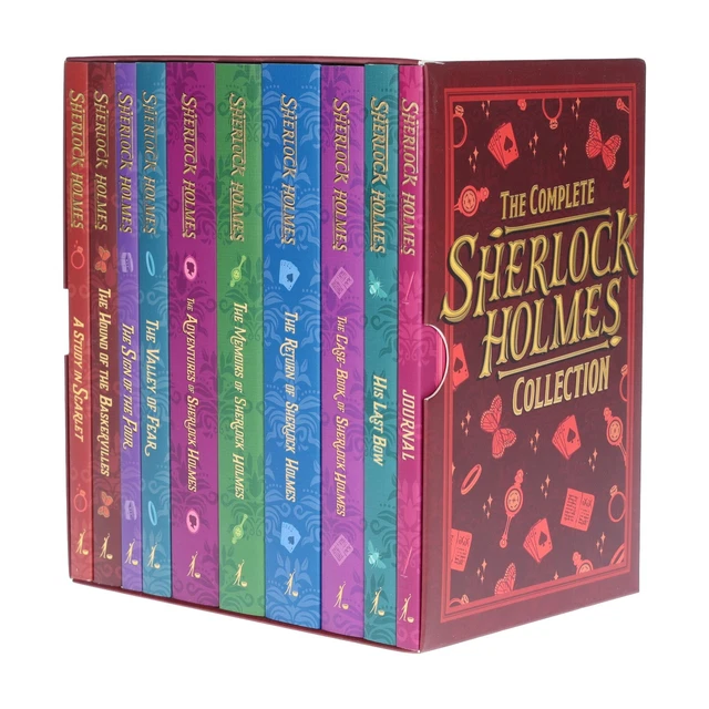 THE COMPLETE COLLECTION of Sherlock Holmes 10 Books Box Set -Fiction ...