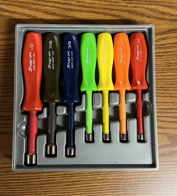 SNAP ON TOOLS SAE Nut Driver Set 1/4-1/2” $169.95 - PicClick