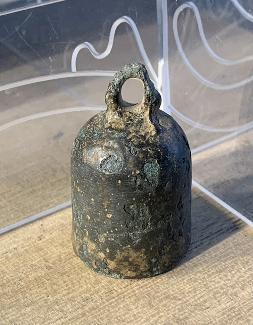 ANCIENNE PETITE CLOCHE Romaine, Tintinnabulum, Bronze, II-III ap JC EUR ...