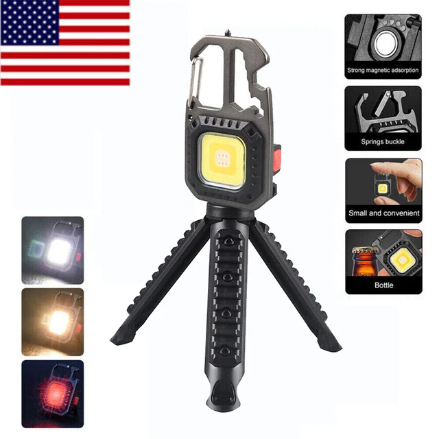 Waterproof Rechargeable Mini LED Light USB Flashlight-Lamp Torch Pocket Keychain