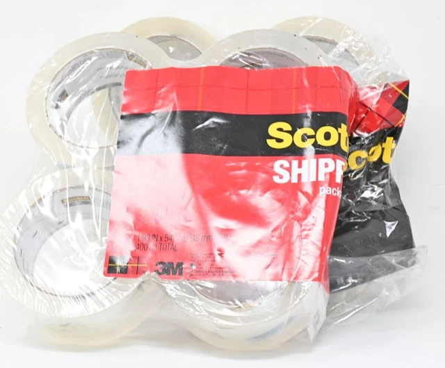 Scotch Heavy Duty Shipping Packaging Tape, 1.88 Inches x 54.6 Yards, 8 Rolls 400