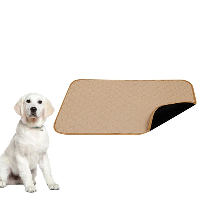 Almohadillas para mascotas reutilizables Pee Dogs Alfombra de inodoro lavable Golden Retriever