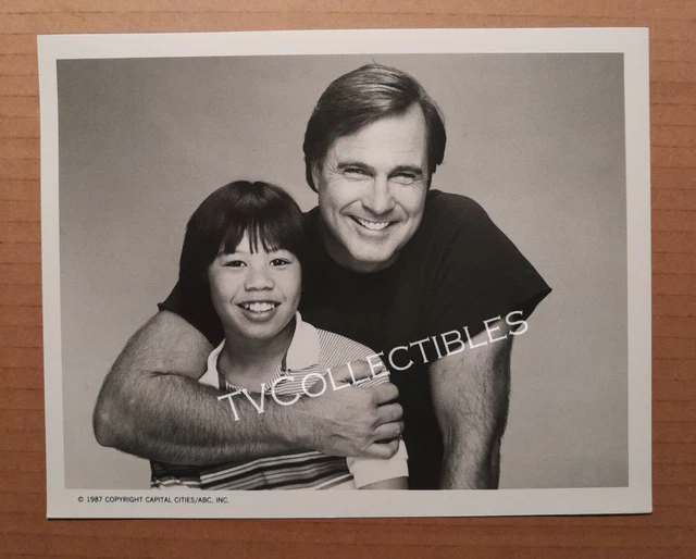 7x9 Press Photo~ SIDEKICKS ~1980s TV ~Gil Gerard ~Child actor Ernie Reyes Jr