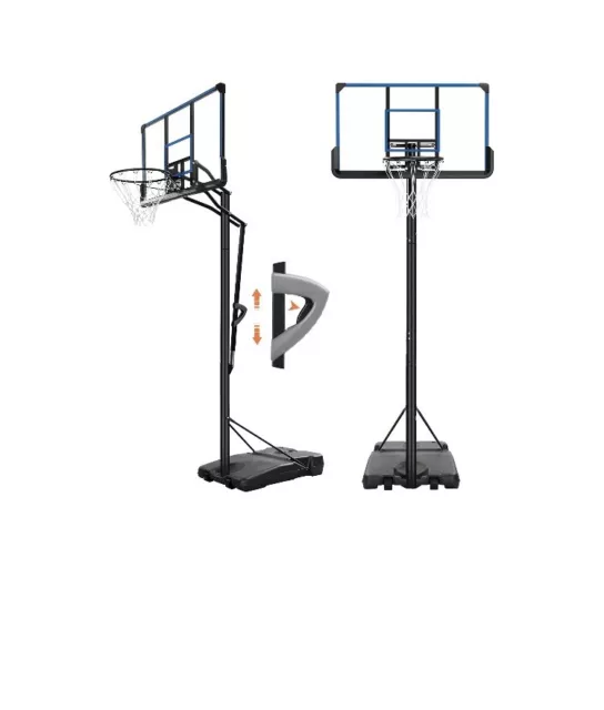 Maxkare  48'' Basketball Hoop with PC Backboard & Adjustable Height, Portable