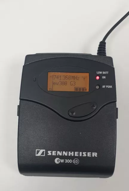 Sennheiser SK300 G3 Bodypack Wireless Microphone Transmitter, 734-776Mhz