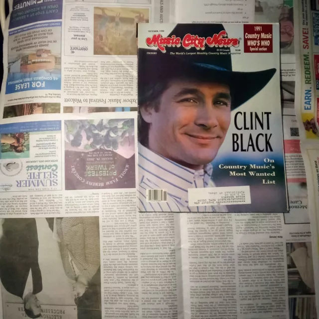 Music City News - October 1990 - Clint Black