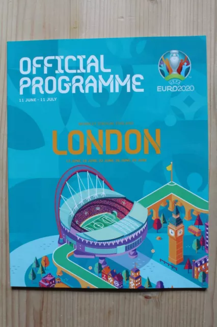 EURO 2020 - UEFA Tournament Programme - London England Edition (OFFICIAL)