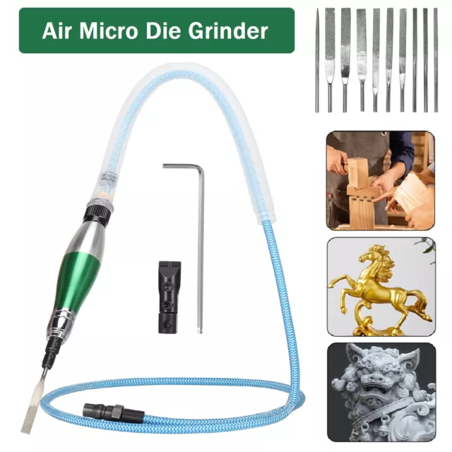 1/8 Bit Mini Micro Pencil Type High Speed Air Die Grinder Tool Kit  Grinding 