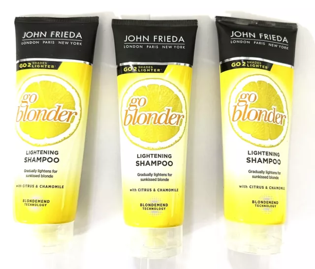 John Frieda Sheer Blonde Go Blonder Aufhellungs-Shampoo 3x250 ml