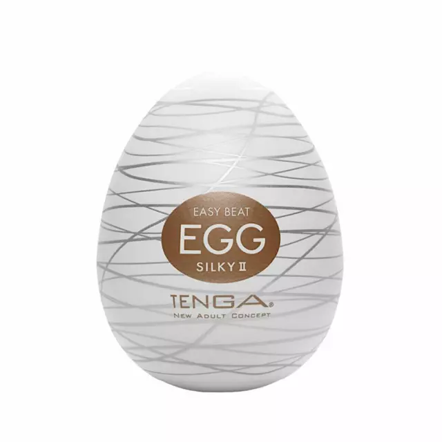 TENGA Egg Silky II, New Standard, Mini Masturbator, Sexspielzeug mit Gleitmittel